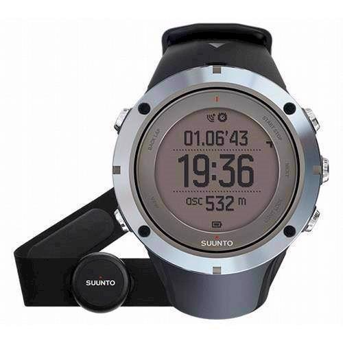 Image of Ambit3 Sort plast med stål krans quartz multifunktion Unisex ur fra Suunto, SS020673000